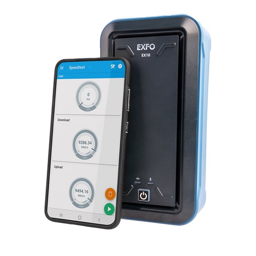 EX10 Multigigabit Tester zur Verifizierung von Privat- und Geschäftsanbindungen bis 10Gbit/s