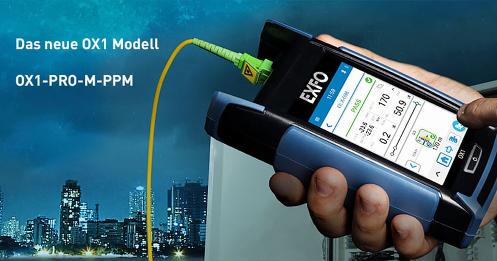 OX1 - das perfekte Glasfasermultimeter für Techniker mit weniger LWL-Erfahrung