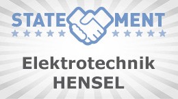 Kunden-Statement der Firma Elektrotechnik Hensel über Opternus