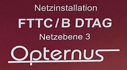  Opternus hat alle Tools für die Netzinstallation FTTC/B im Zugangsnetz, zugelassen von der Deutschen Telekom AG